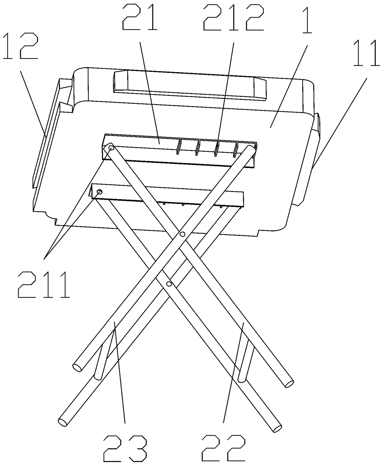 Modular folding stool