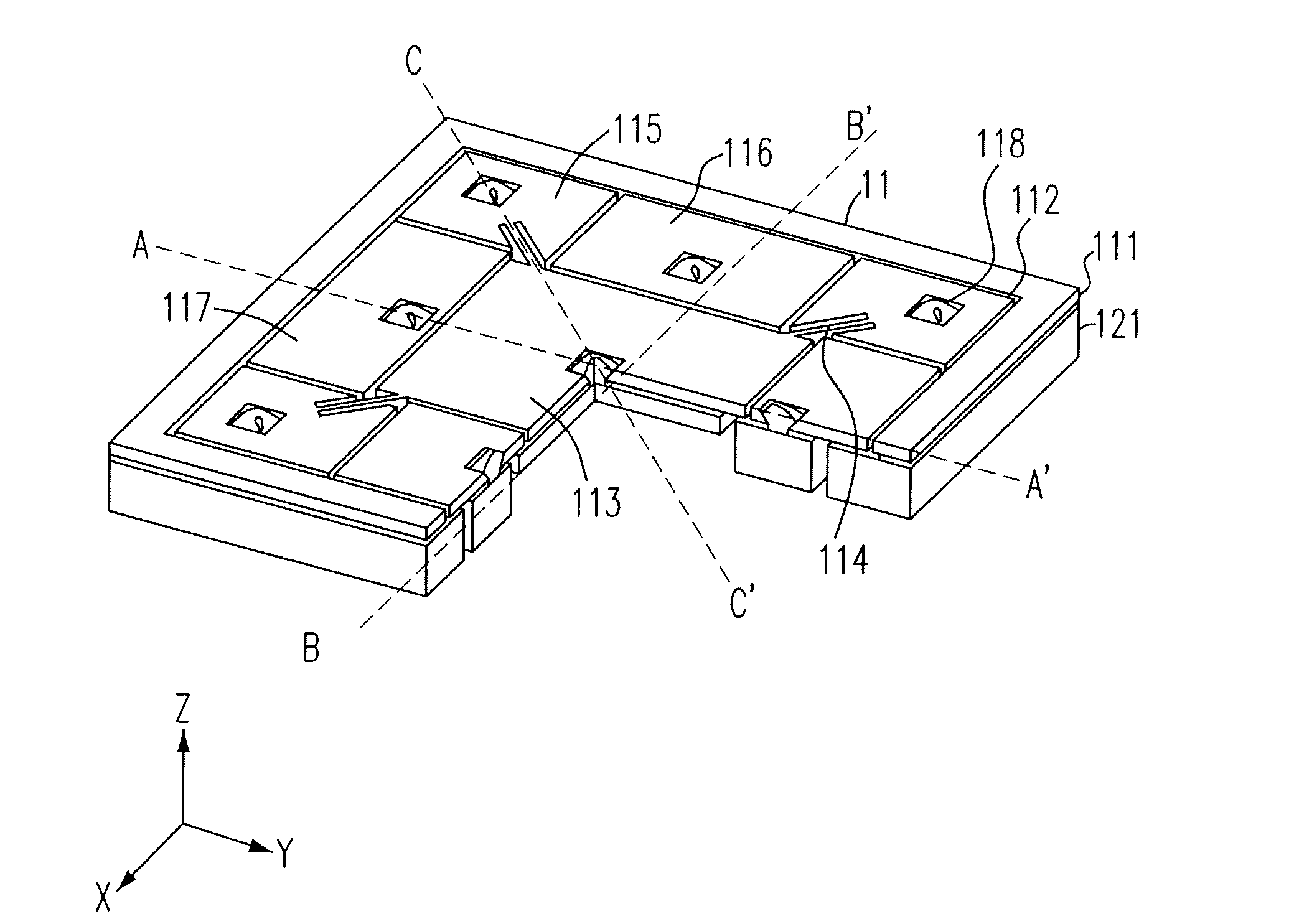 3-Axis Accelerometer With Gap-Closing Capacitive Electrodes