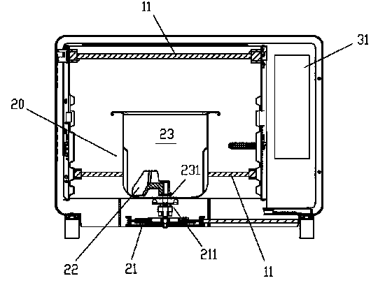 Roasting machine with stirring function