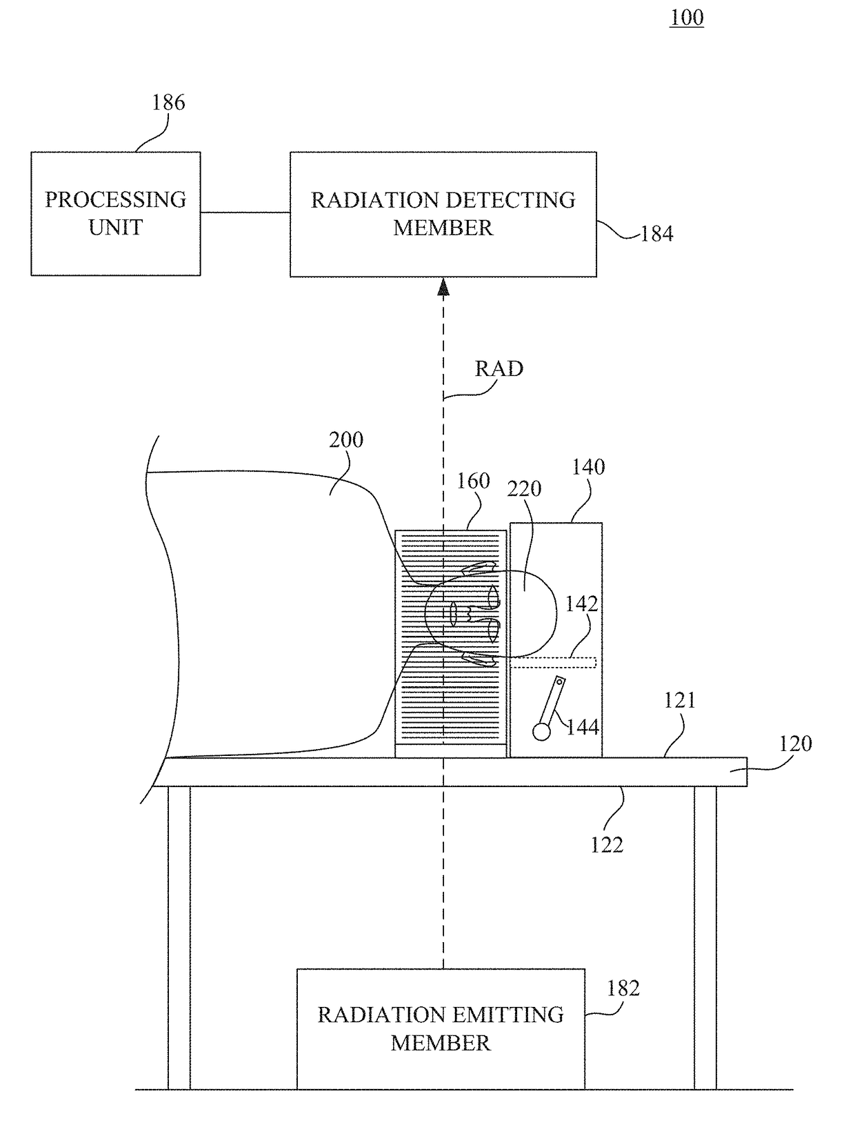 Positioning and evaluation for mandible of patient