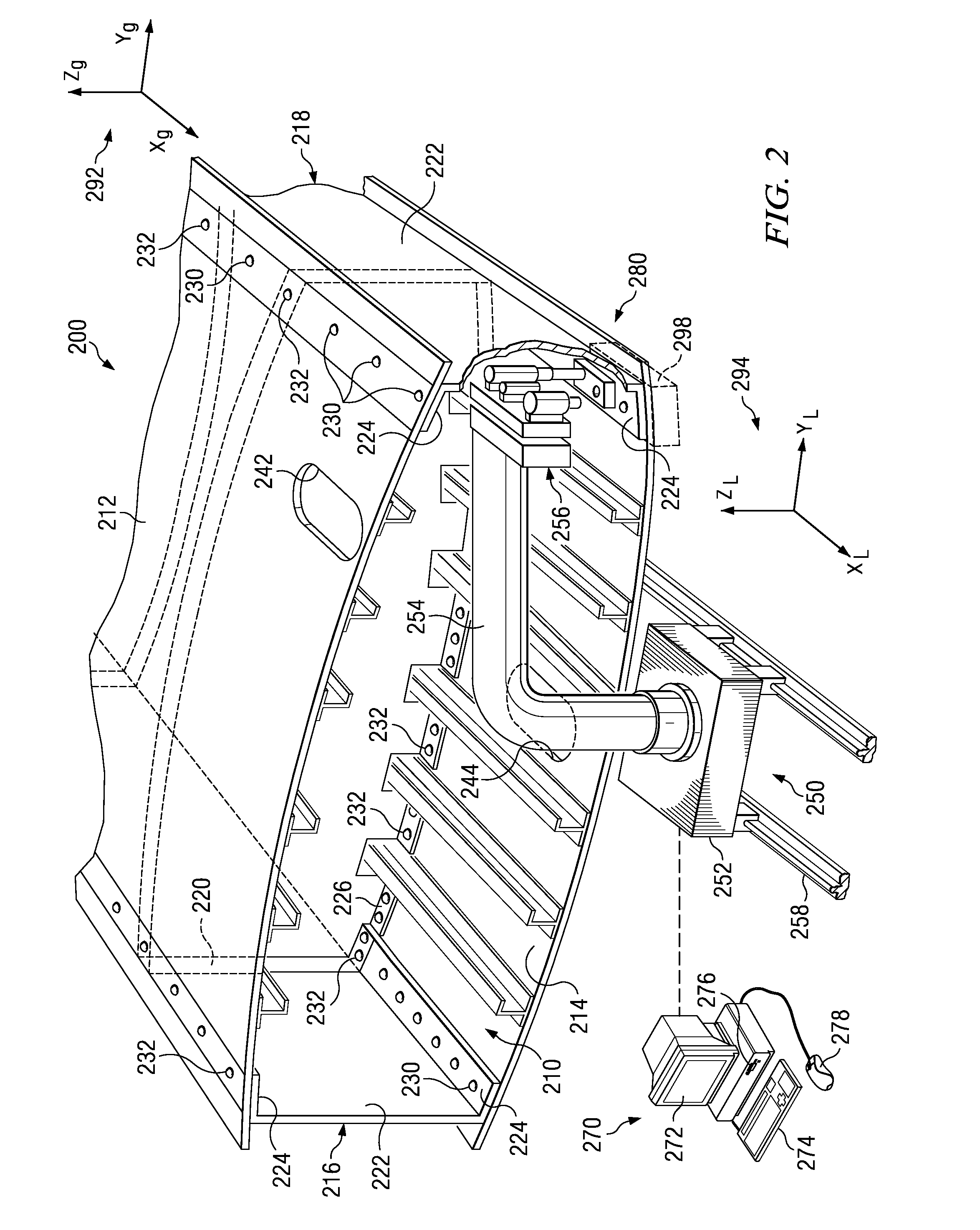 Robot-deployed assembly tool and method for installing fasteners in aircraft structures