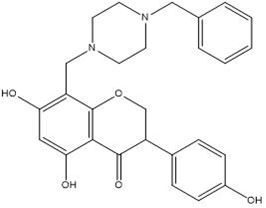 Application of a kind of genistein benzylpiperazine derivative in the field of diabetes