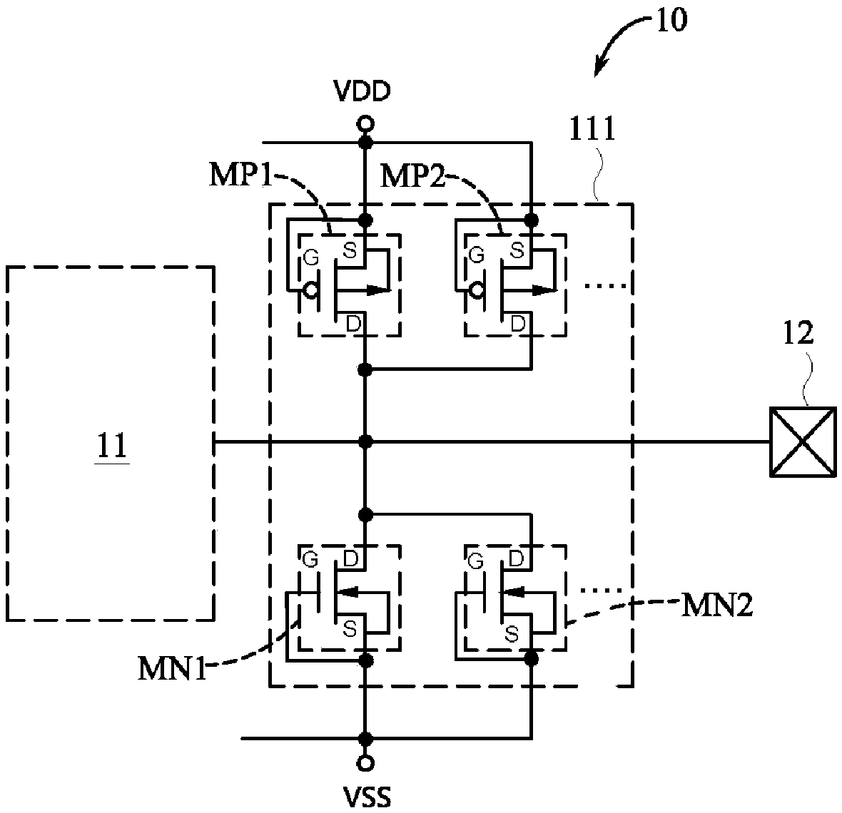 Electrostatic discharge protection circuit and deep submicron semiconductor component thereof