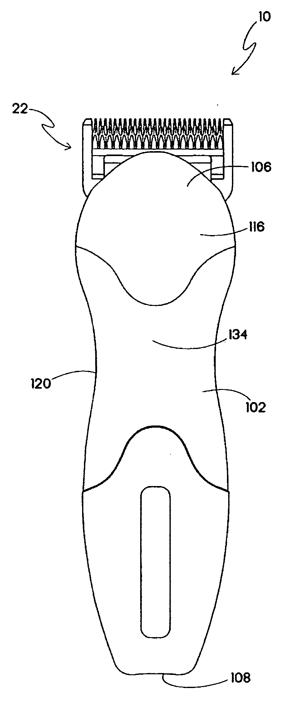 Rotary motor clipper with linear drive system