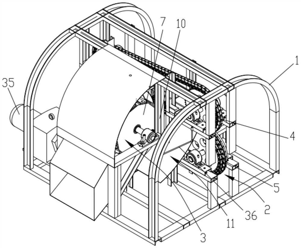 An improved ramie peeling device