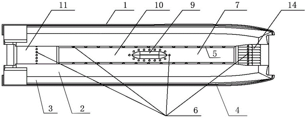 Shallow-draft high-speed catamaran supported by partial air cushion