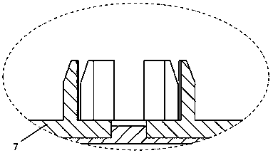 Device for measuring filtering efficiency of filter element