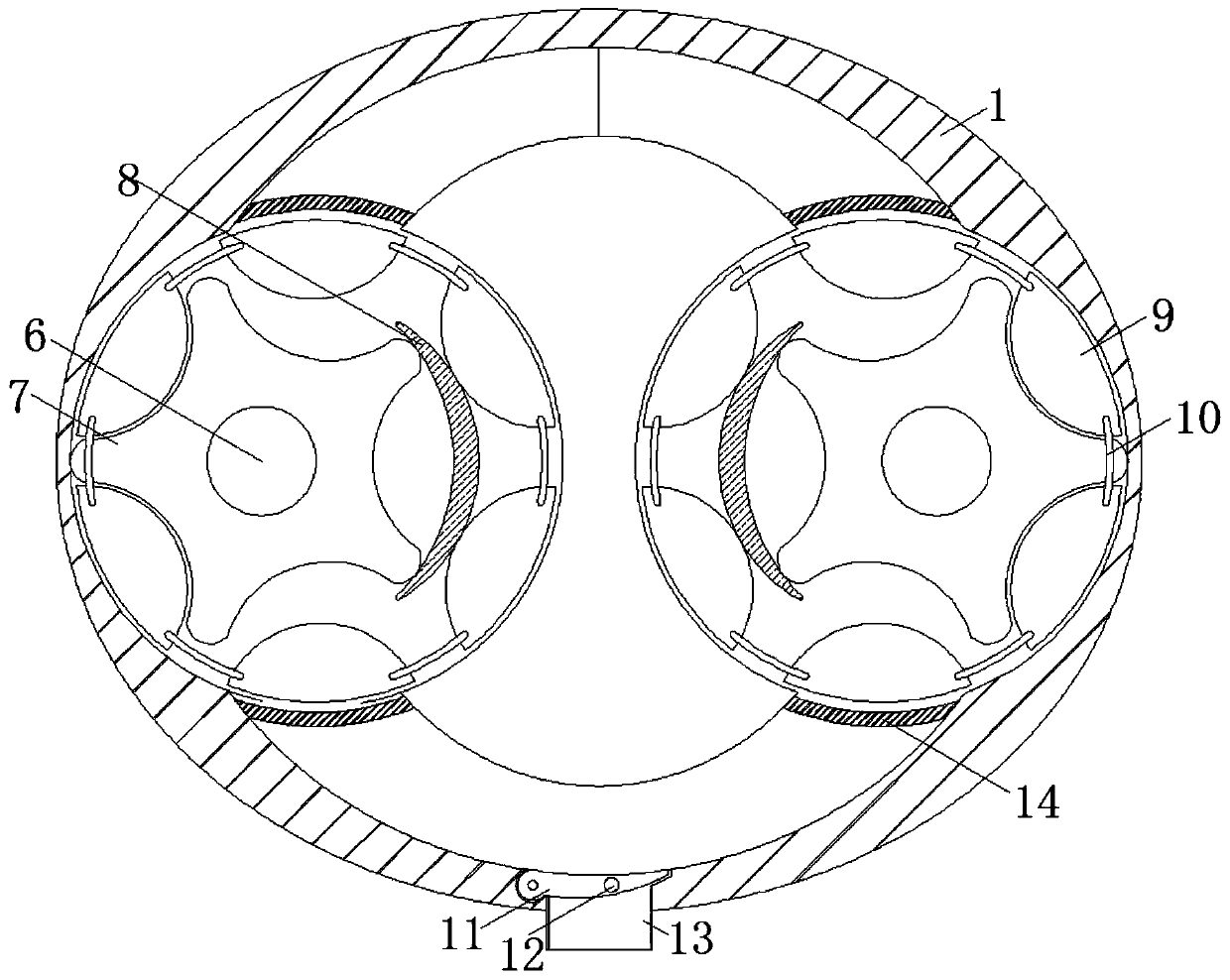 Recyclable rapeseed oil filtering device