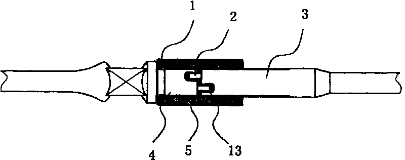 Sucker rod anti-tripping connecting device and manufacturing method thereof