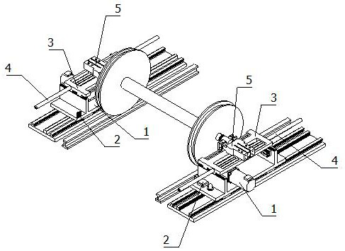 High-precision wheel pair positioning and transferring mechanism for railway vehicle production