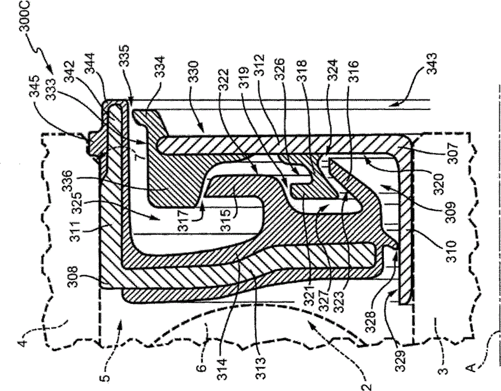 Drip element sealing device, in particular for rolling bearings