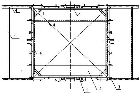 Integrated land leveling construction method for translation type hatch cover system of large ocean-going bulk cargo ship