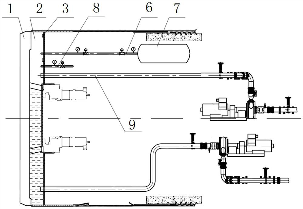 A tunneling method for mud-water balance shield machine