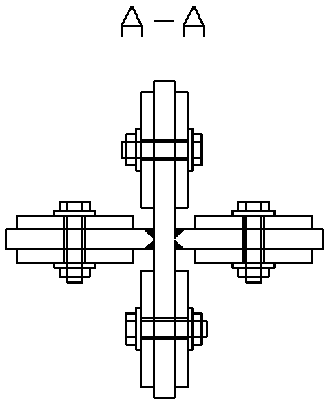 End part local elongation type anti-buckling support-beam-column connecting node