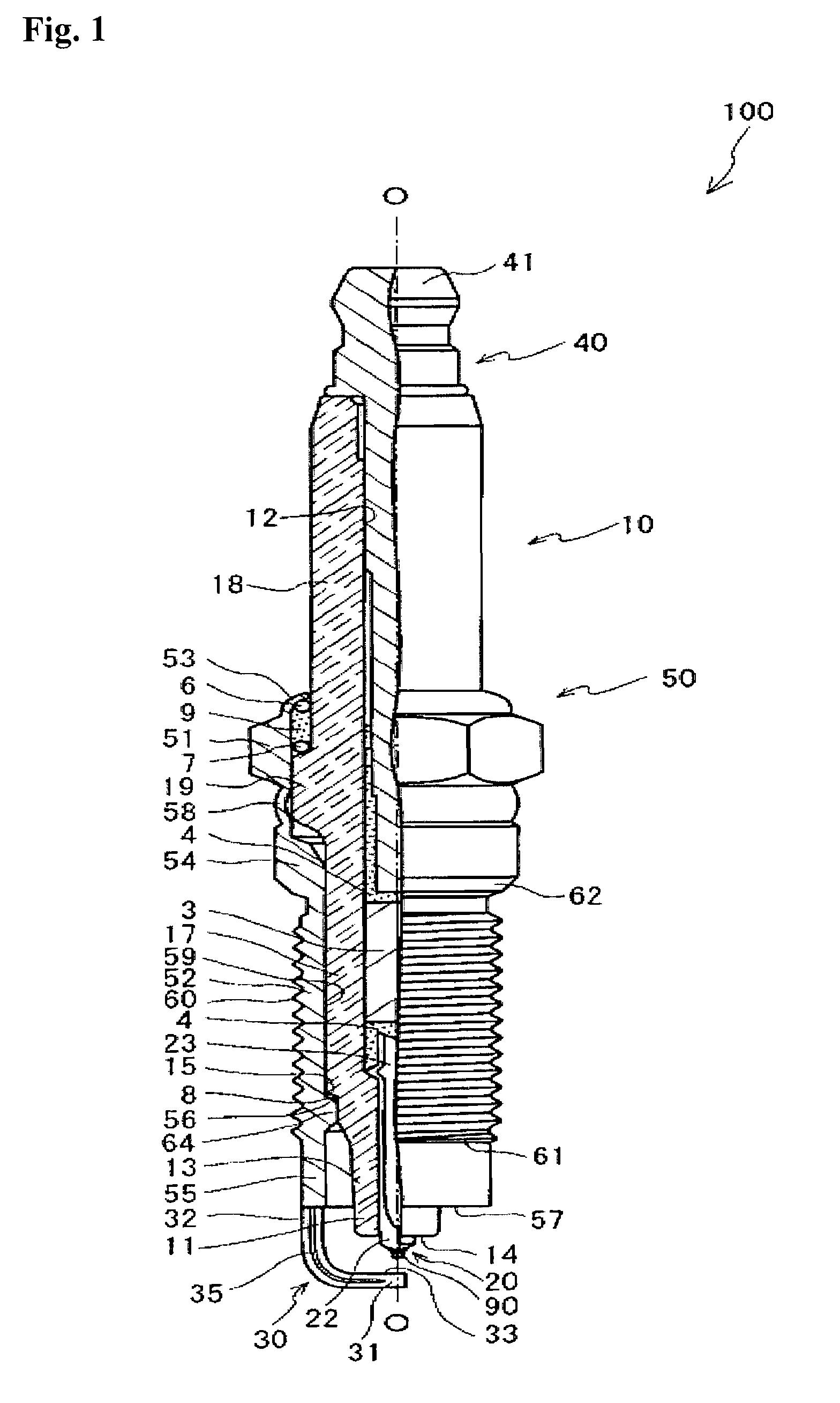 Spark plug and internal combustion engine in which the spark plug is disposed