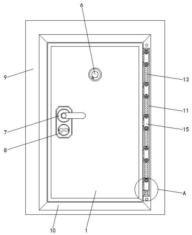 High-safety building safety door and installing structure thereof
