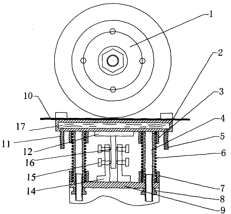 Automatic adjusting and cooling device for brushing copper belt