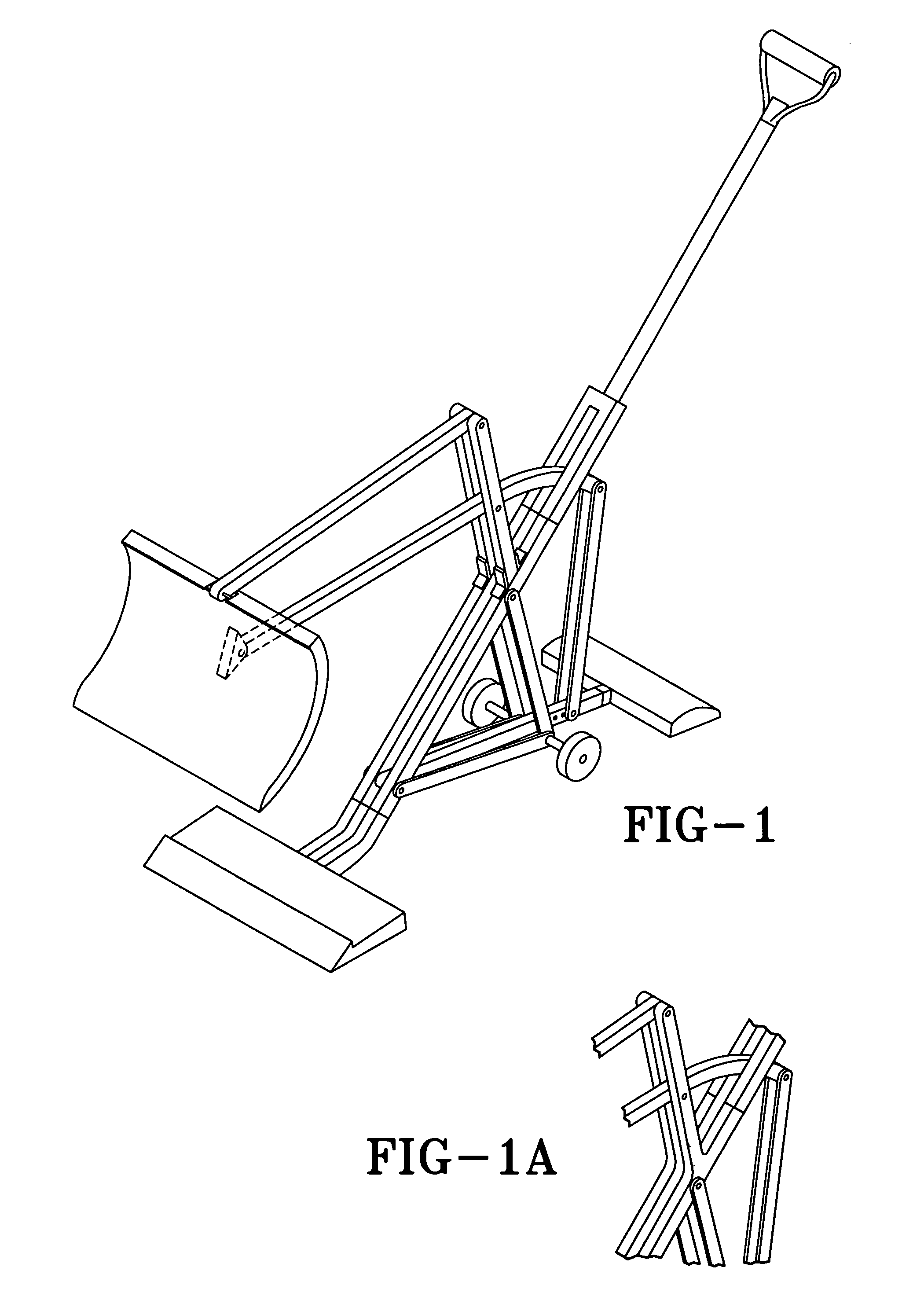 Shoveling and throwing device