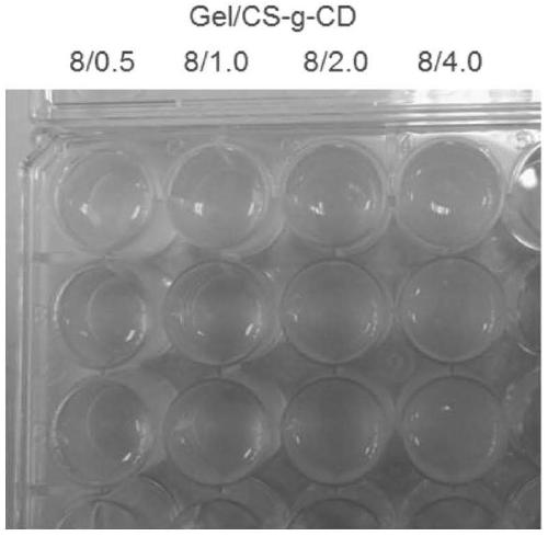 A kind of supramolecular hydrogel of chitosan and gelatin and its preparation method and application
