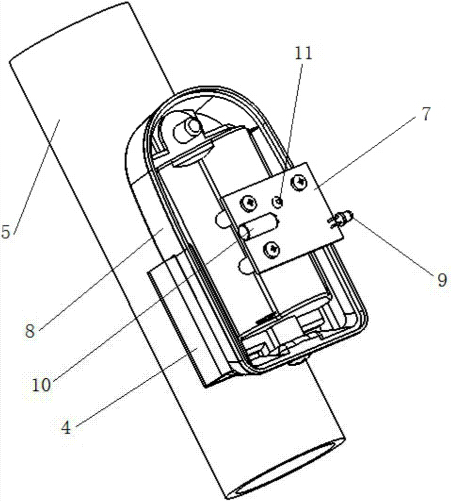 Bicycle front instruction lamp