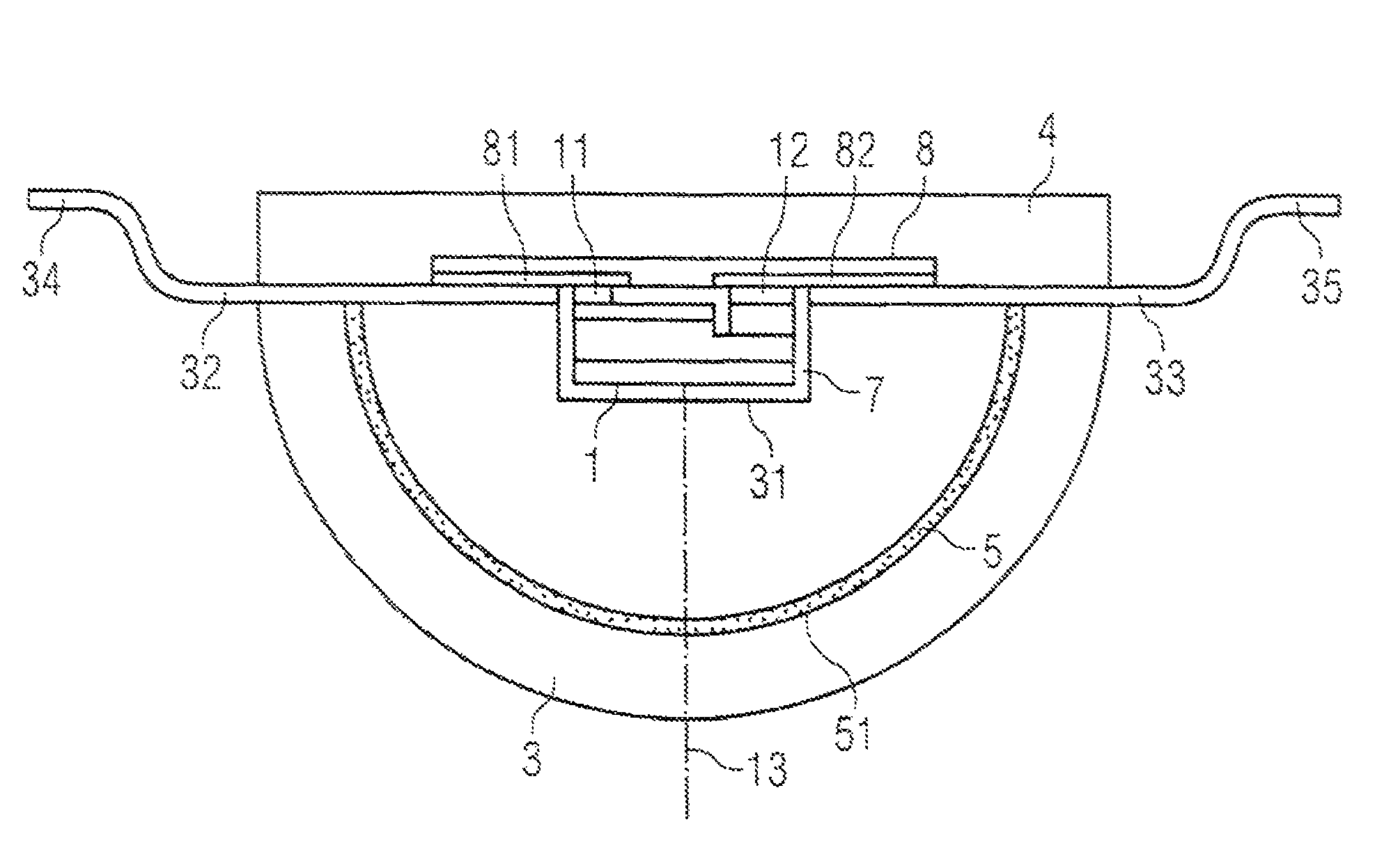 Optoelectronic component and package for an optoelectronic component