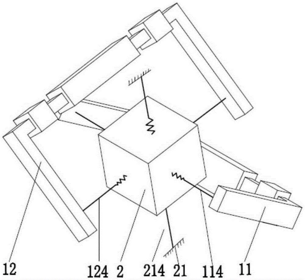 Rope-driven parallel translational micro movement platform