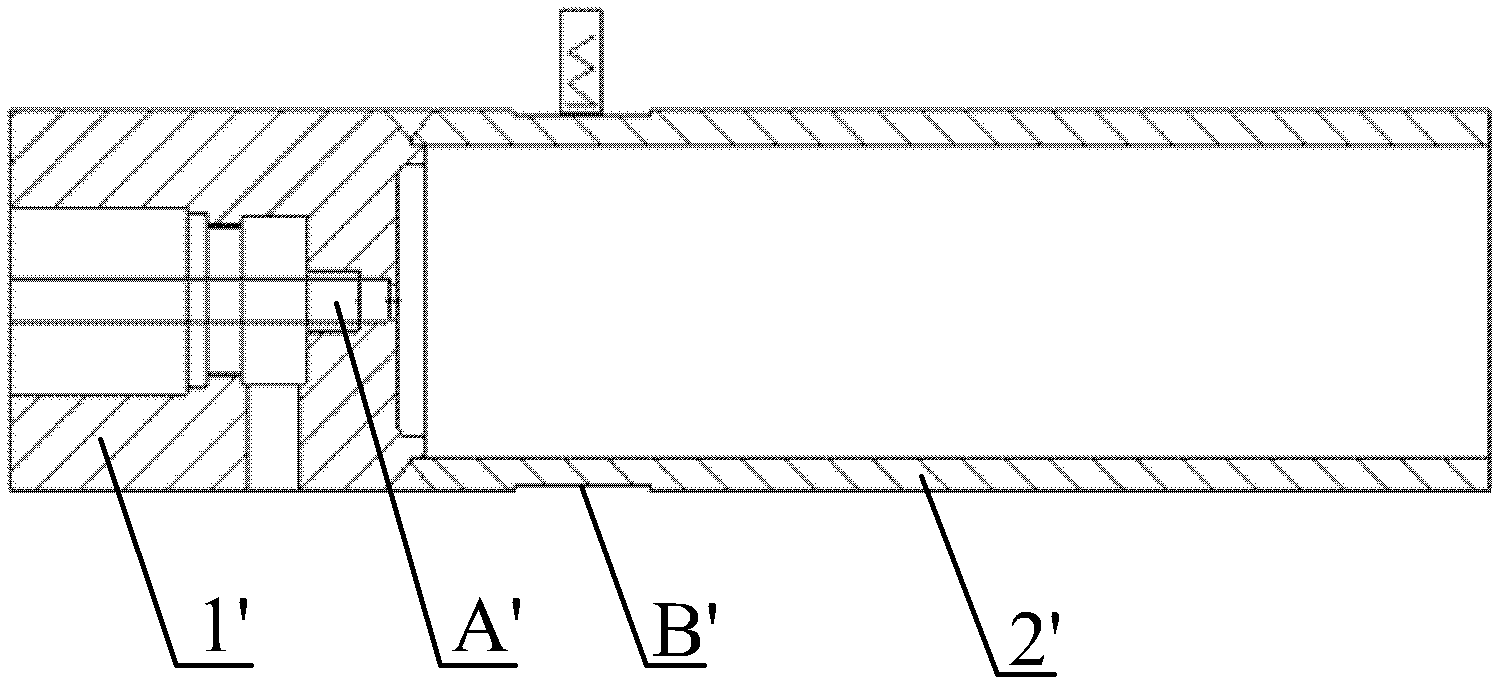 Hole opening method for jack cylinder bottom and auxiliary tool for welding