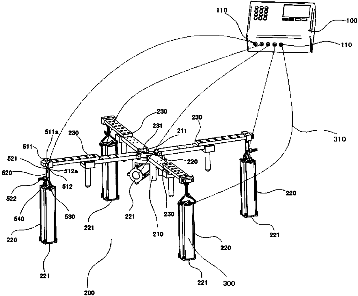 Device and method for detecting leakage dose rate of X-ray security detection equipment