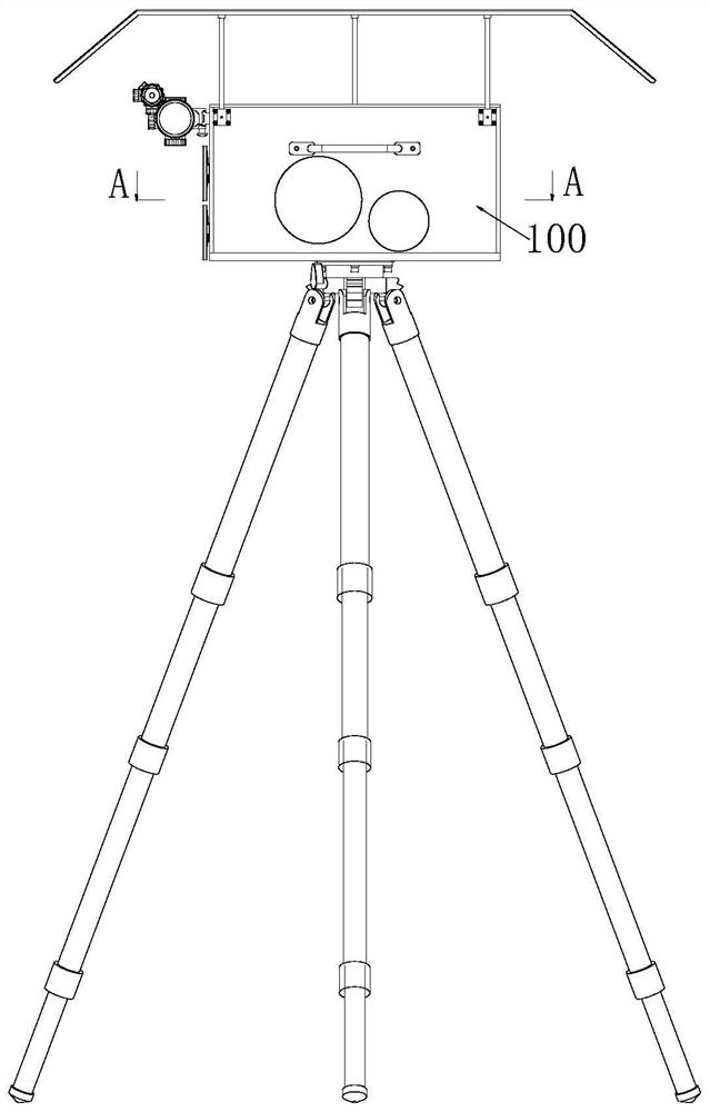 Laser and infrared multiband receiving optical system and multifunctional ground illuminator