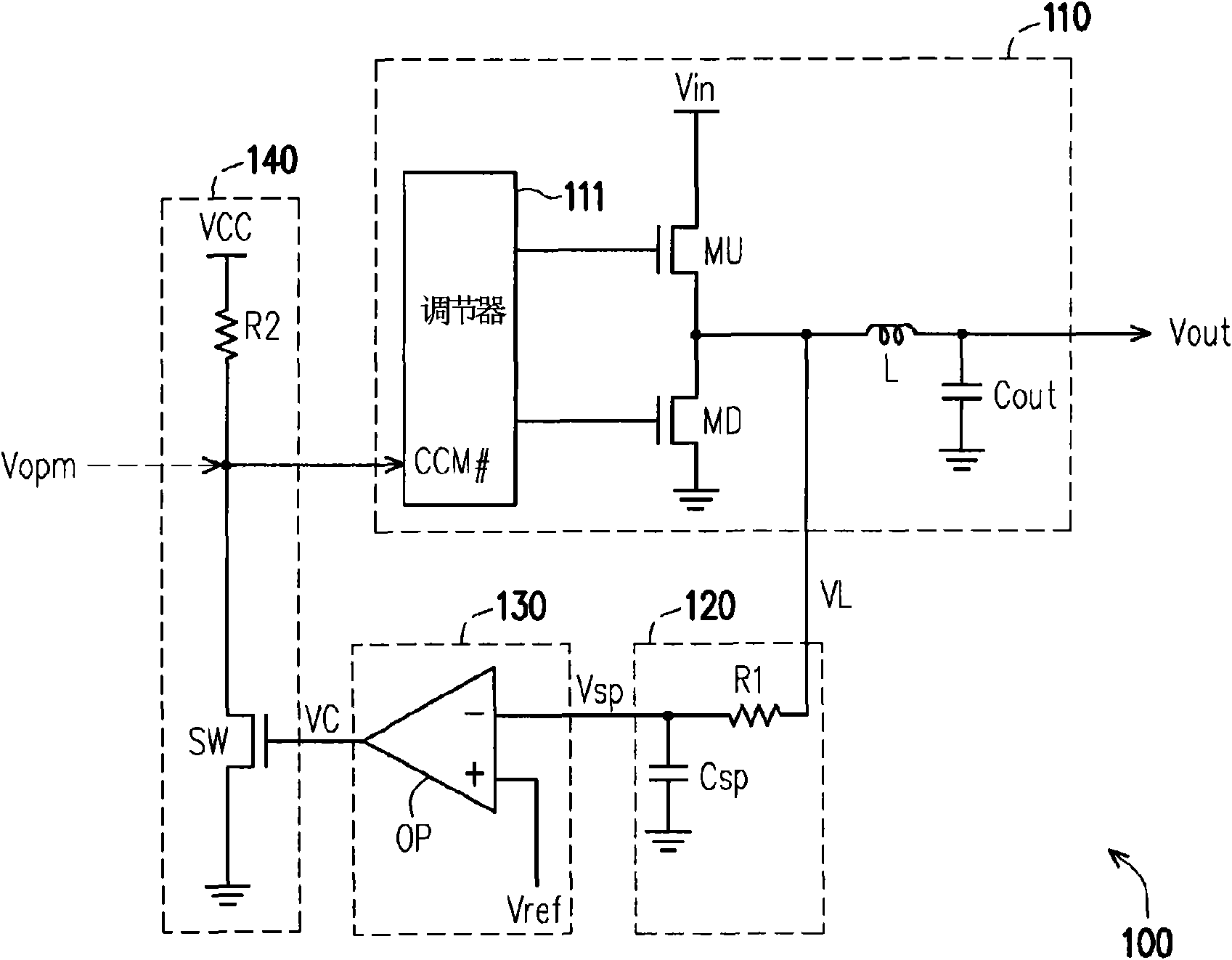 Power supplying circuit of central processing unit and operational approach thereof