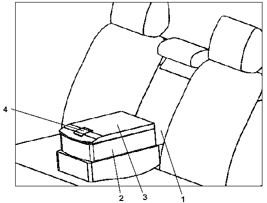 Embedded refrigerator of back armrest