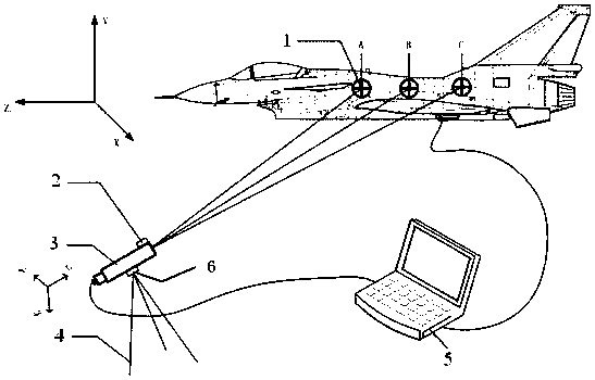 Aerial-carrier course reference measurement-transmission method and system