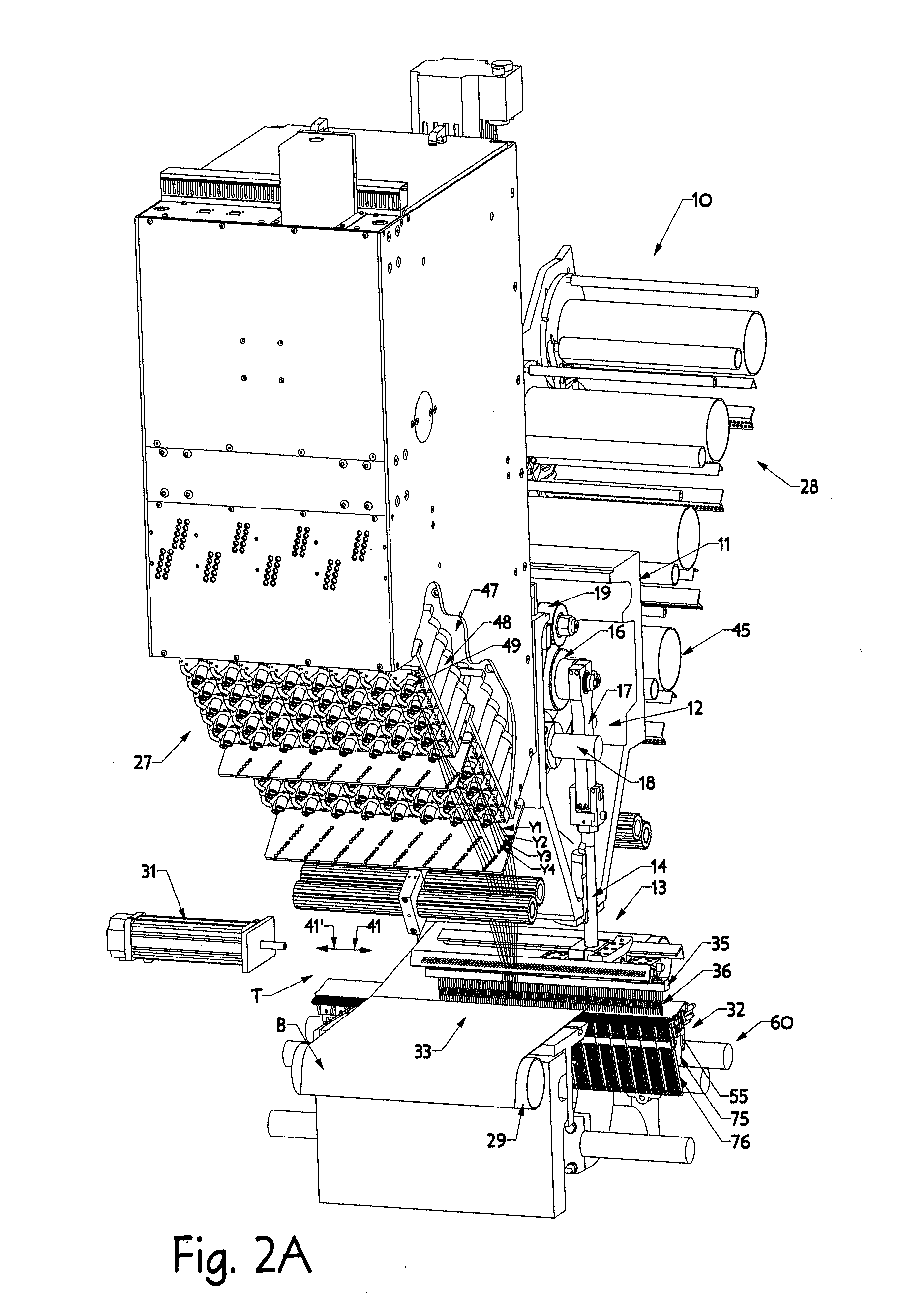Stitch distribution control system for tufting machines
