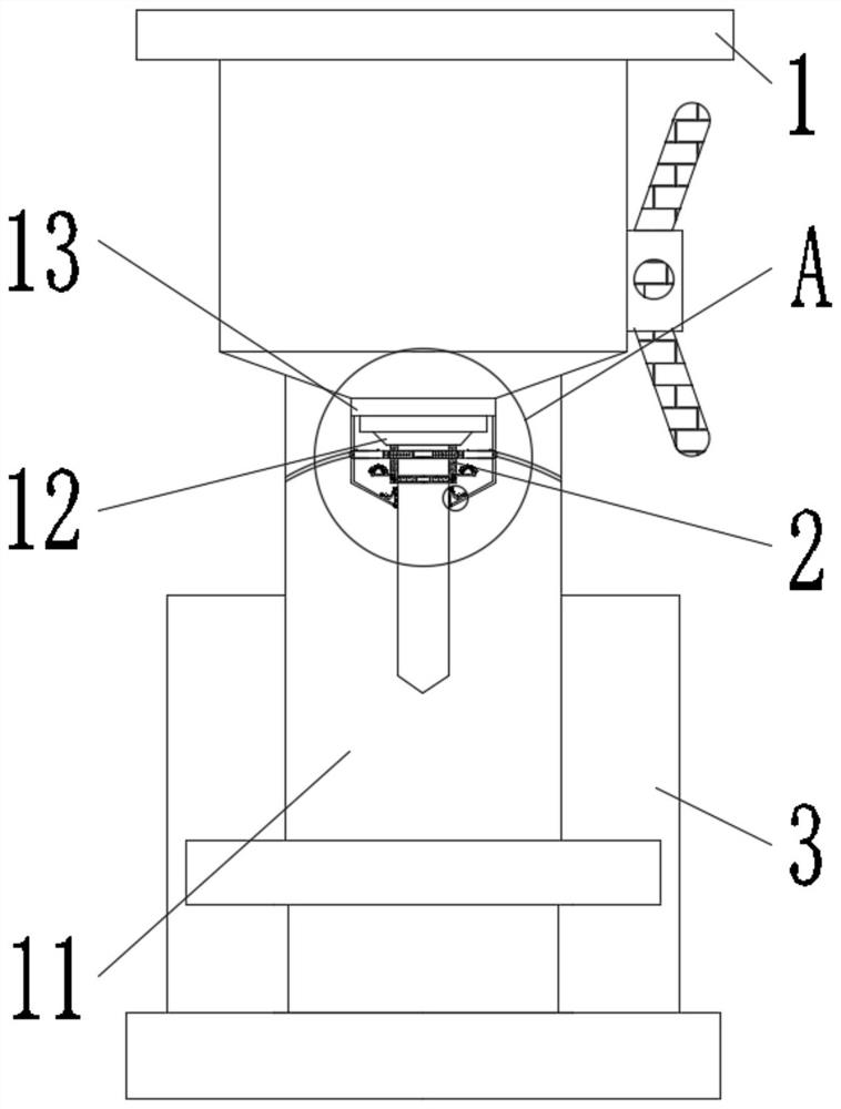 Hidden type drill bit cooling device capable of saving water resources