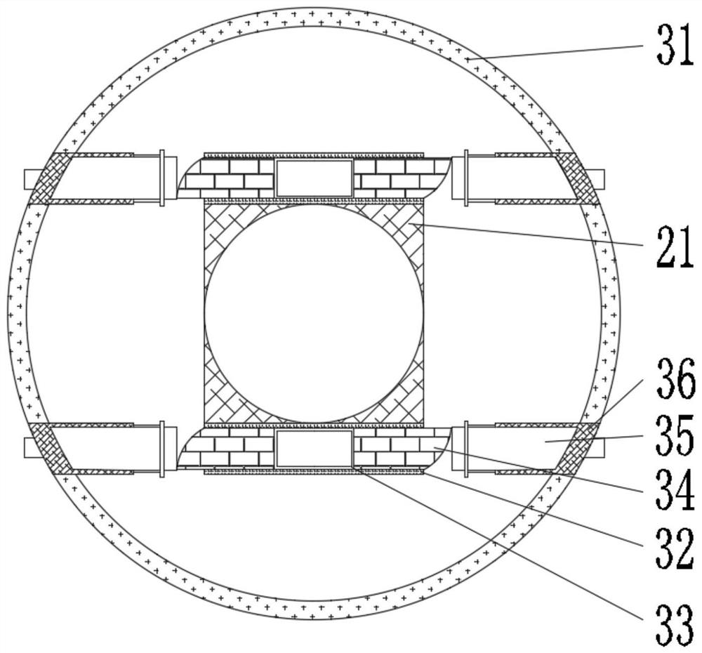 Hidden type drill bit cooling device capable of saving water resources