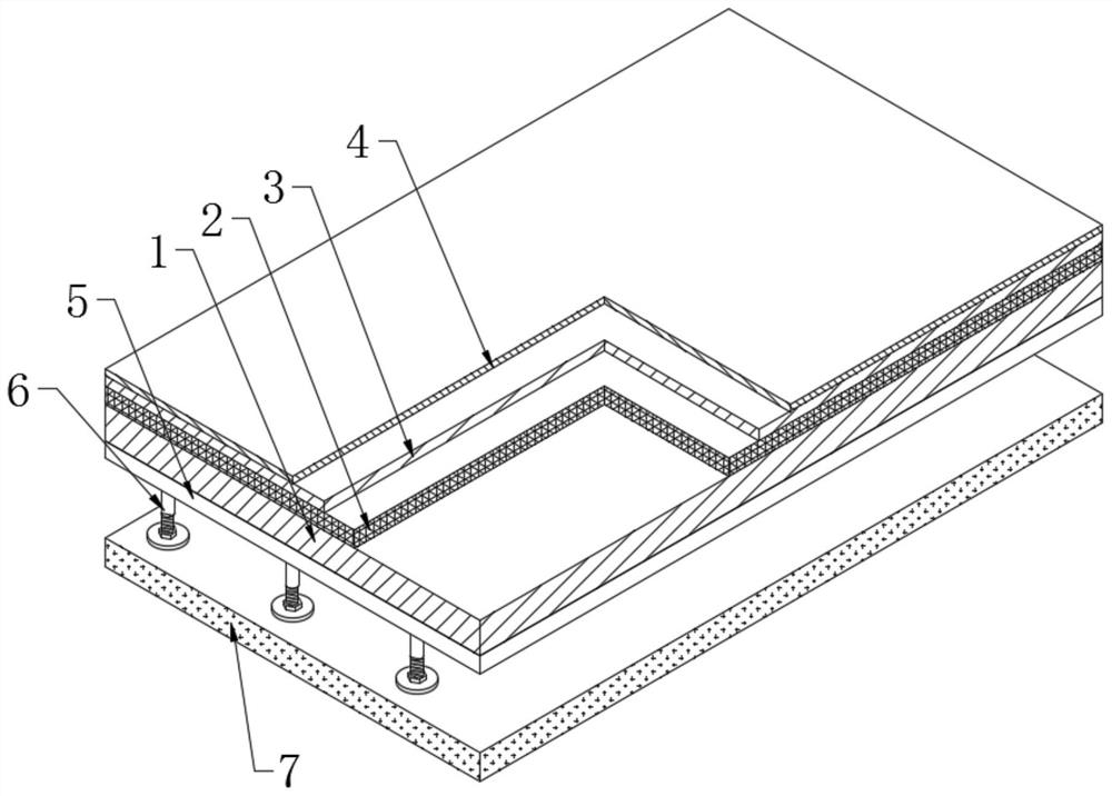 Concrete Saike structure with reinforced umbrella skeleton and construction method of ground structure