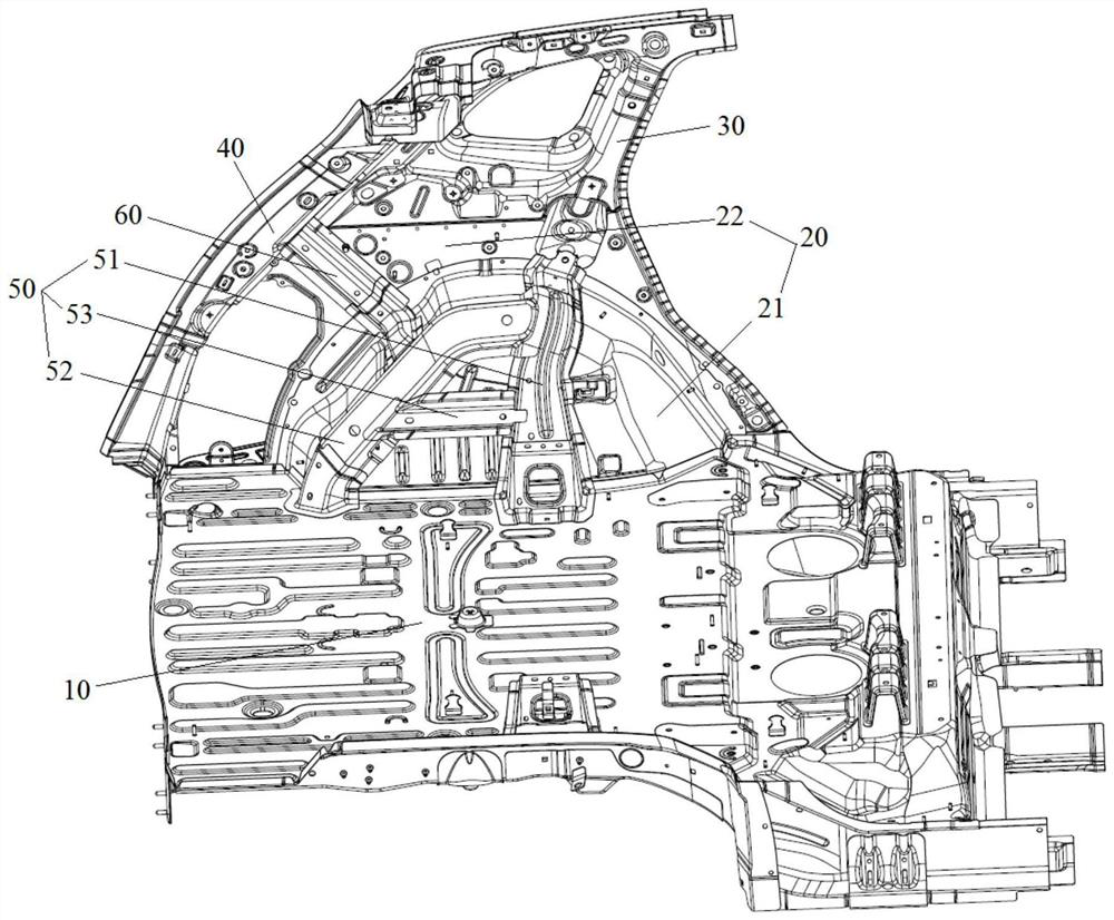 Body structure and vehicle