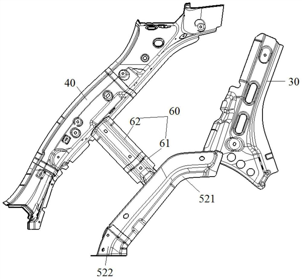 Body structure and vehicle