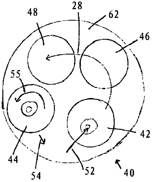 Intake arrangement for combustion chamber