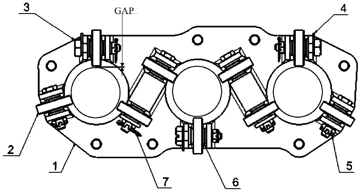 Guiding part device of flight control system