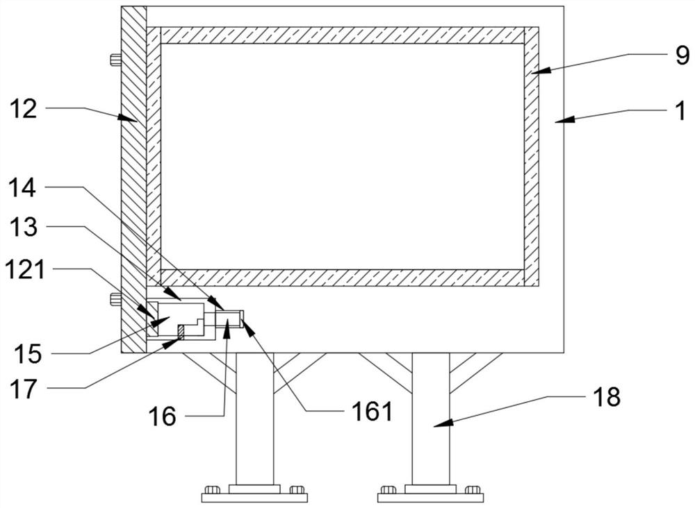 Compression-resistant buffering device for LED display screen protection cover