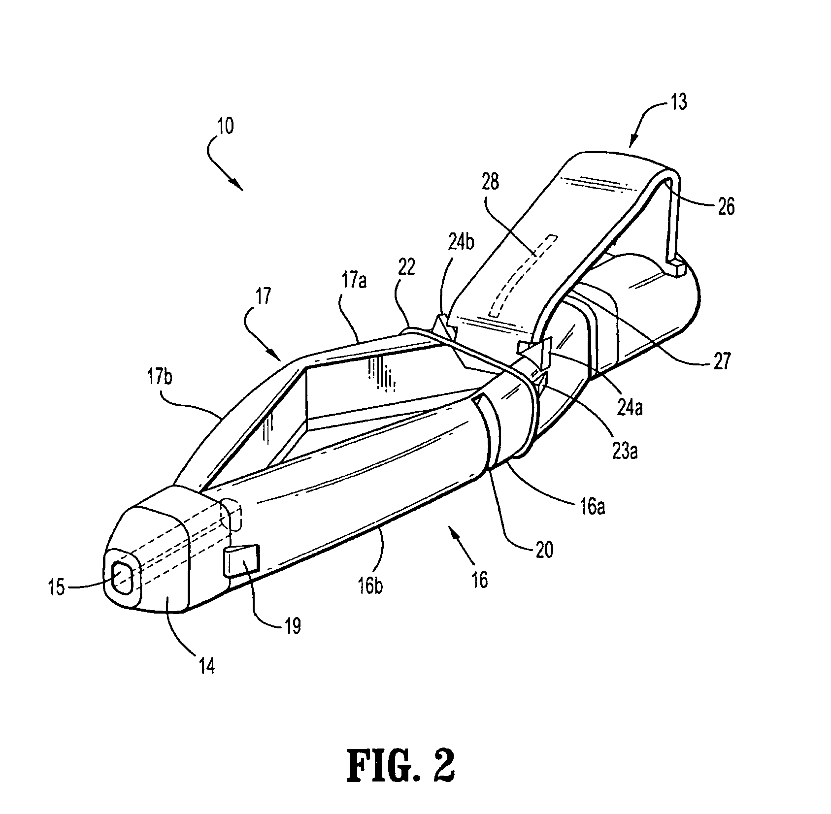 Safety device with trigger mechanism