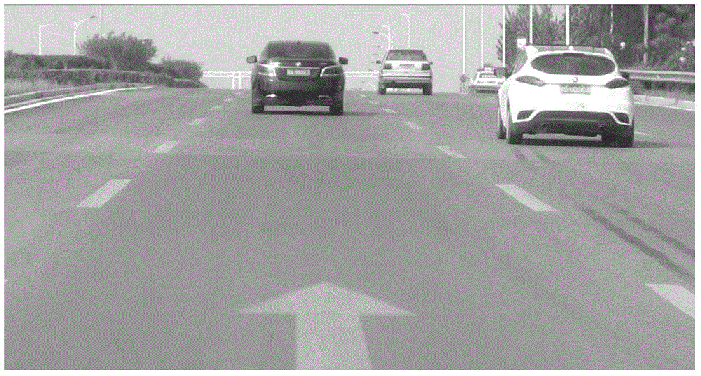 Expressway front vehicle detection method