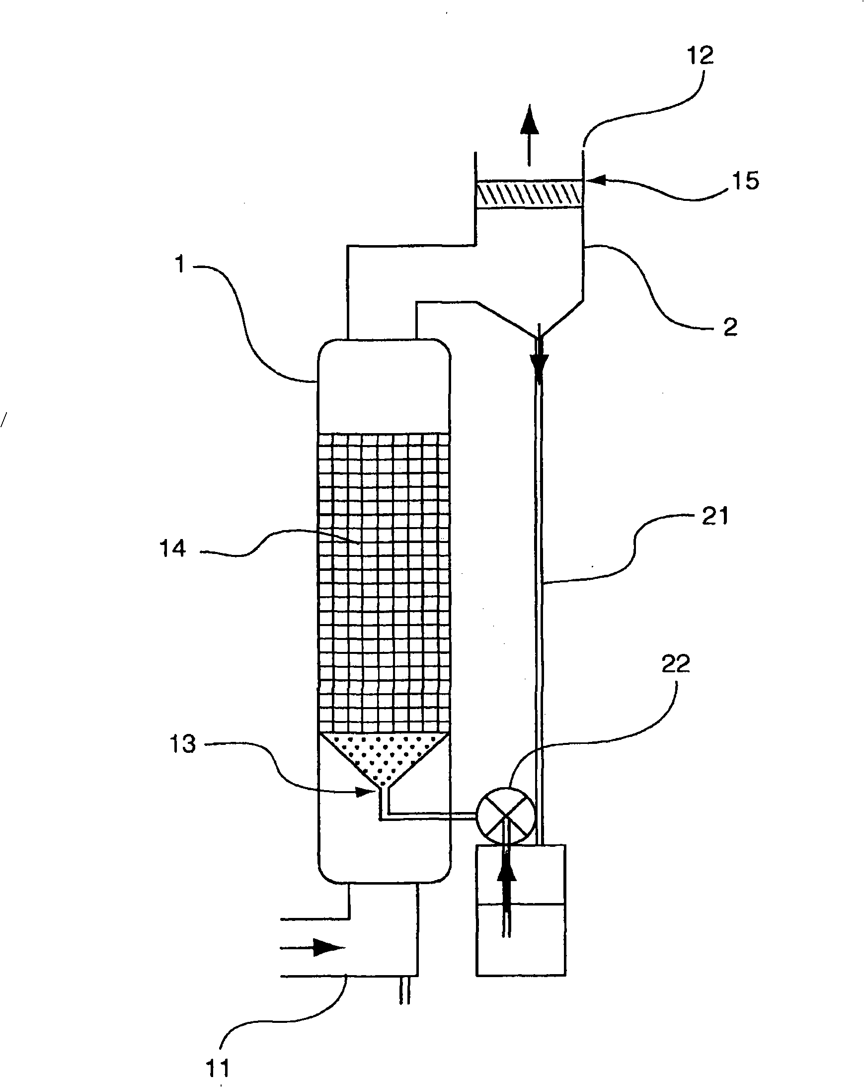 Device for treating a gaseous effluent loaded with odorant compounds using a three-dimensional mesh, corresponding installation and process