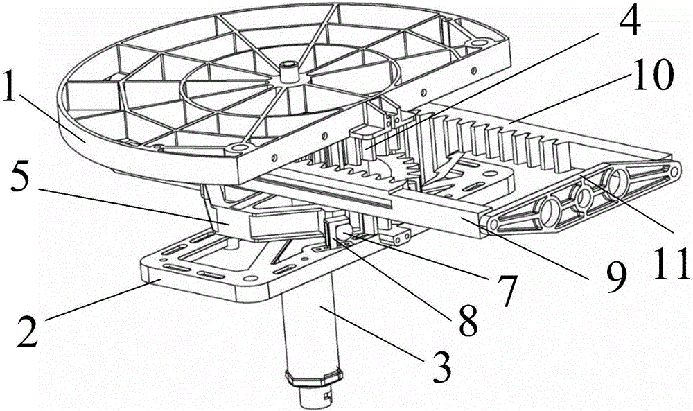 Unmanned aerial vehicle wing changing mechanism with two wings capable of changing sweepback angles synchronously and coaxially in same plane