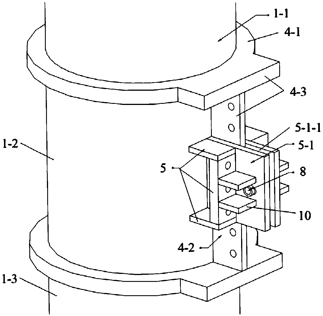 Self-resetting concrete-filled circular steel tube frame beam-column joint with energy dissipation parts on webs
