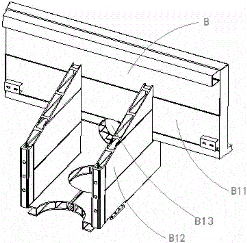 Motor train unit head train passive safety protection device