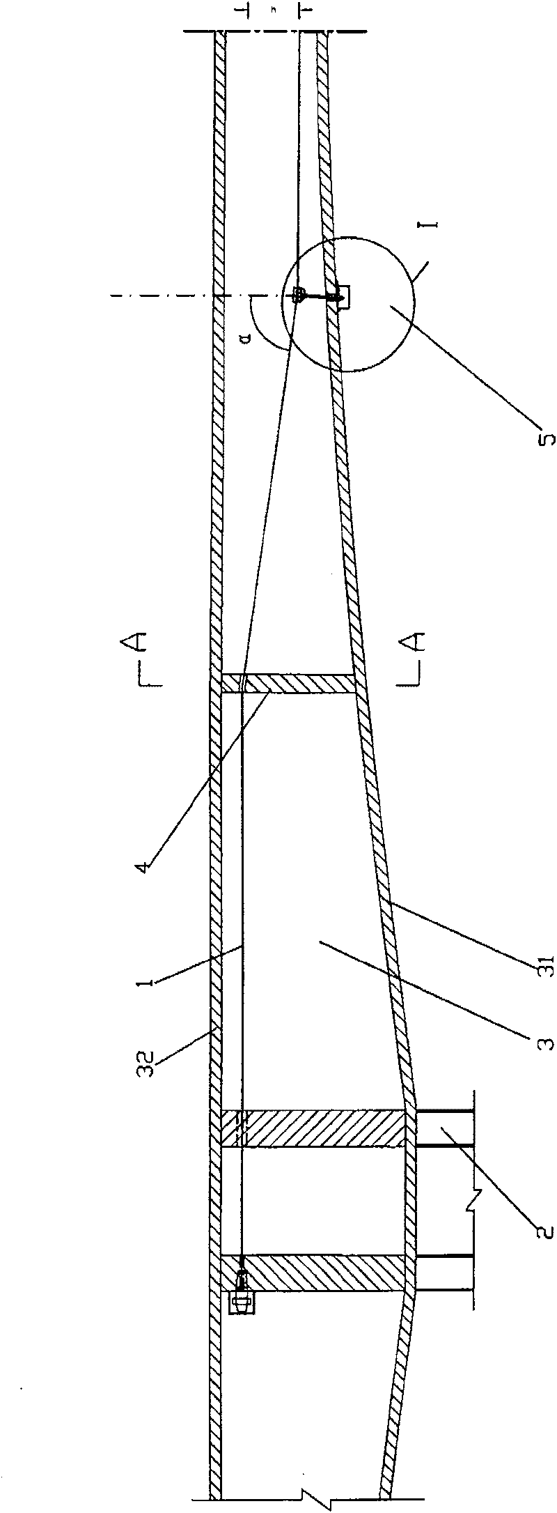 External transverse tension prestressing force device for regulating and controlling large-span continuous steel bridge post deflection