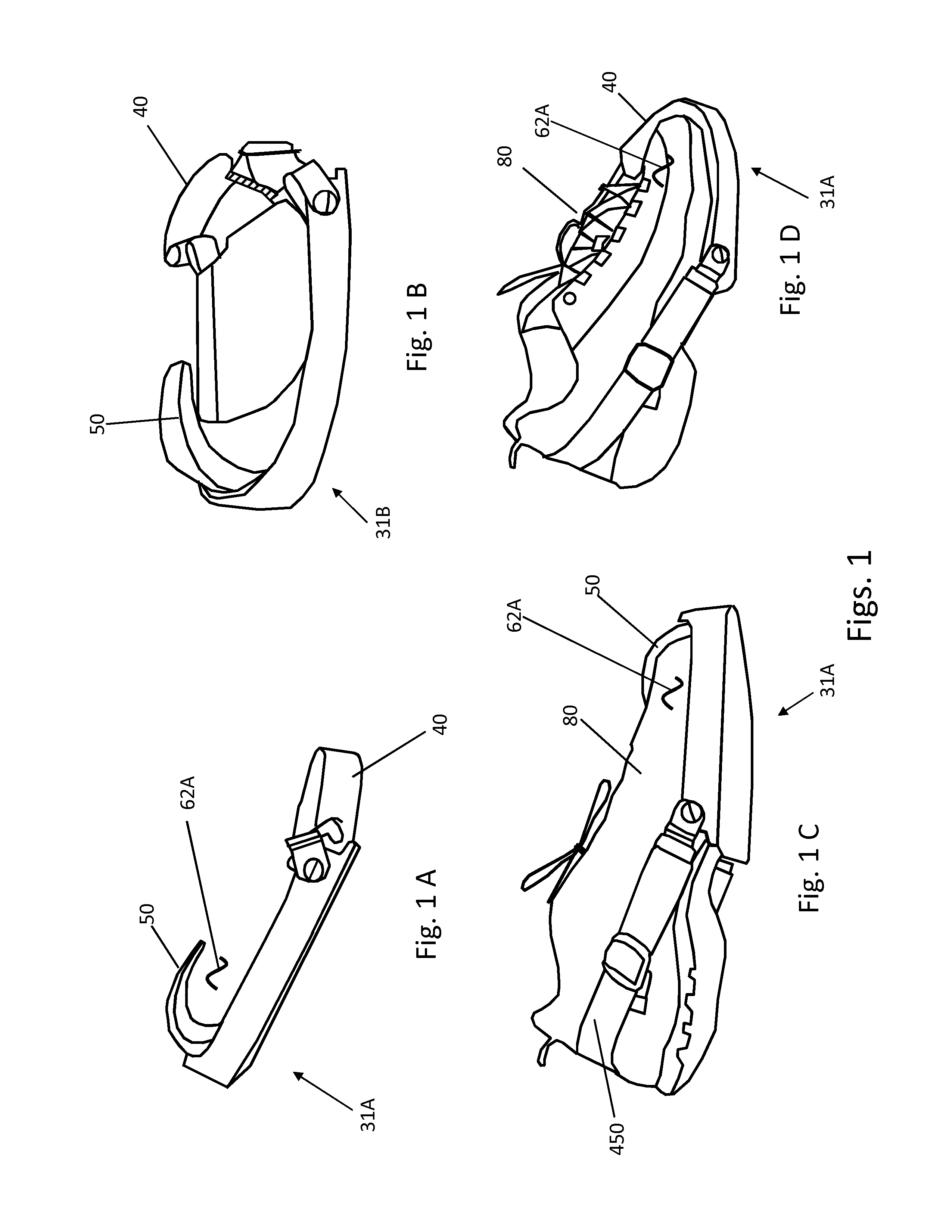 Special step through ambulation aid device