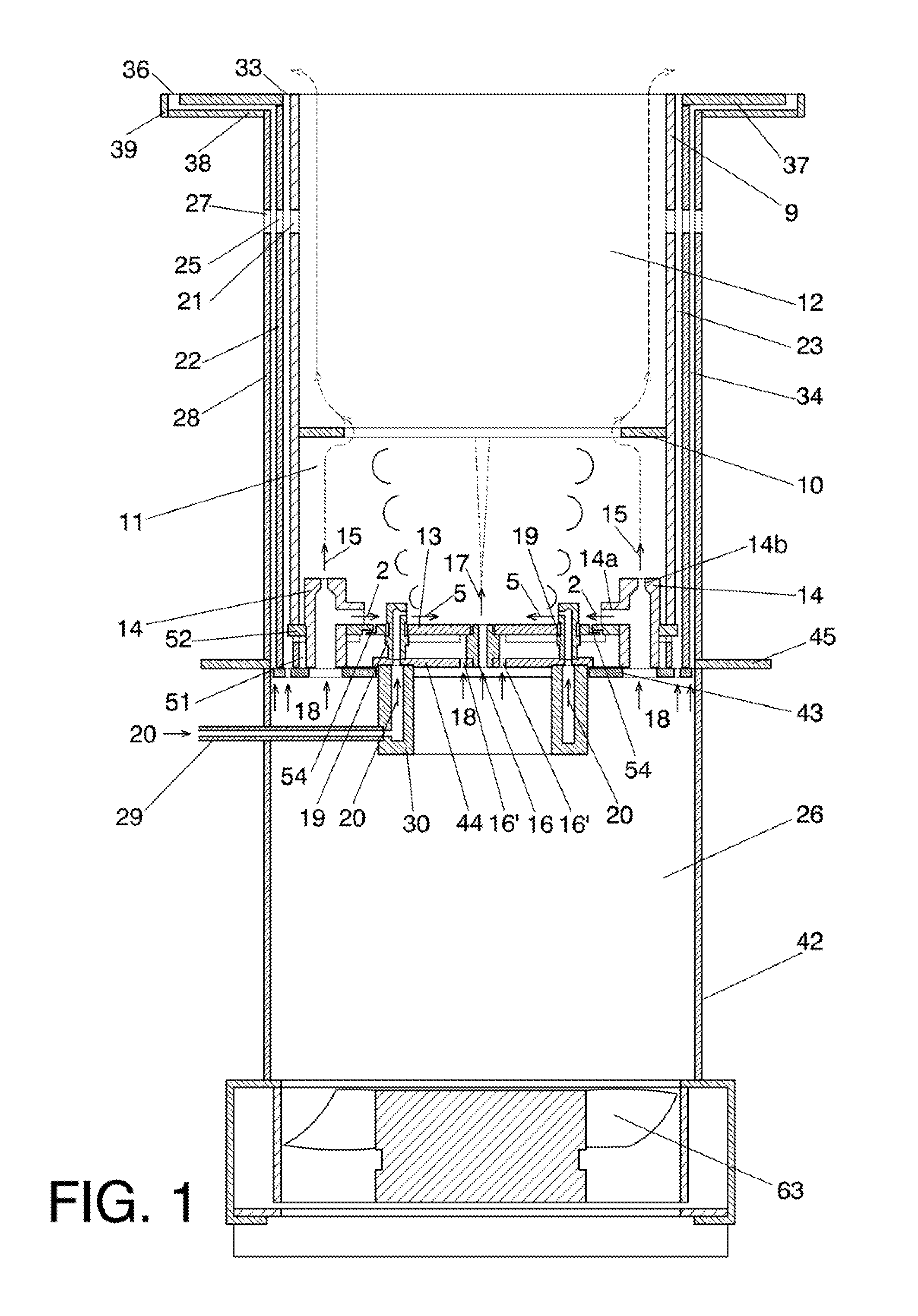 Device for generating and transmitting heat capable of operating with fuel in any physical state and combustion flame